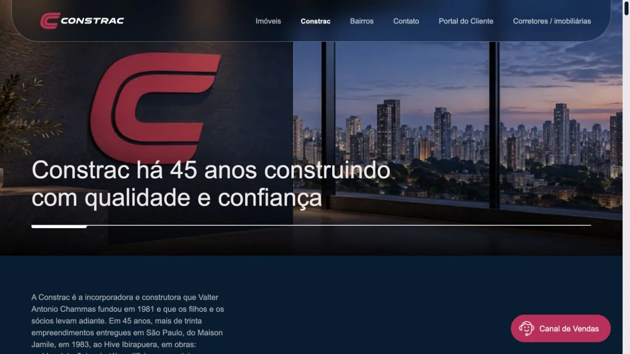 Página institucional A Constrac